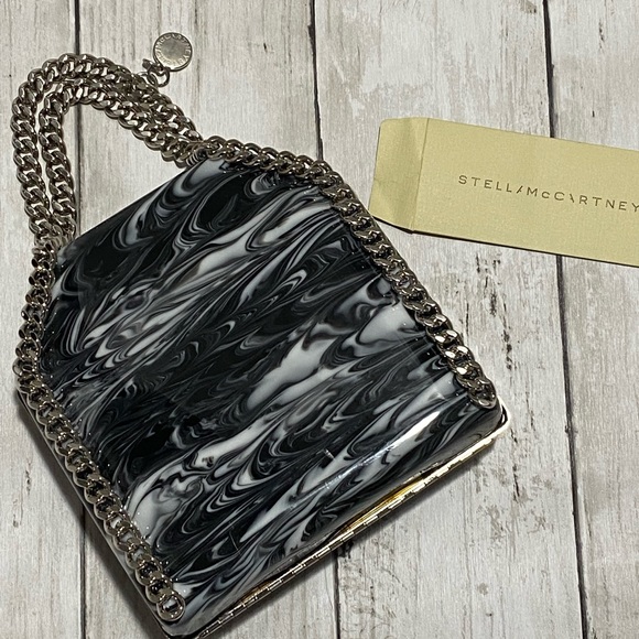 Stella McCartney Handbags - STELLA McCARTNEY Marble Micro Falabella Black